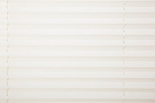 PLISSEE Creme Beige, verspannt, Breite 70x220cm (max. Gesamthöhe Fensterflügel bzw. Terrassentür), mit Klemmträger / Klemmfix / ohne Bohren - 2