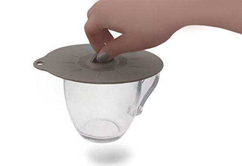 Food Prep Silikondeckel mit Saugeffekt von azureus™ – Set mit universellen Größen – für Schüsseln, Behälter, Töpfe – als Ersatz für Aluminiumfolie und Frischhaltefolie - 3