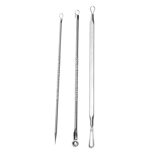 Preisvergleich Produktbild 3pcs Hochwertig und Professionell Mitesser Entferner Set aus Edelstahl