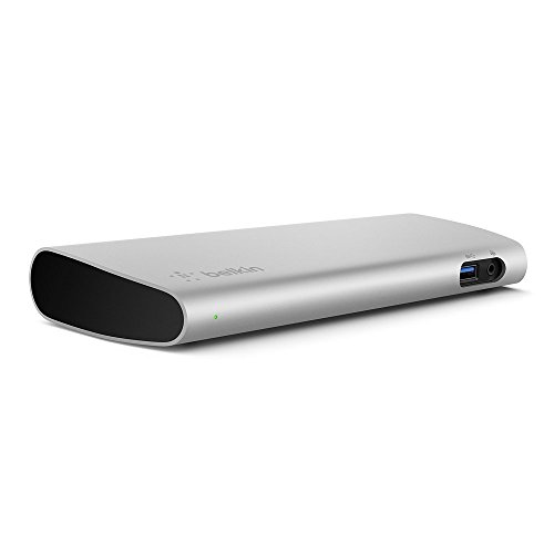Belkin Thunderbolt 3 Express Docking Station (mit 1m Thunderbolt 3 Kabel, verbindet bis zu 8 Geräte, mehrere USB-C und USB Anschlüsse, kompatibel mit Mac – Aluminium) - 5