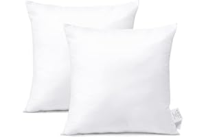 Artscope Lot de 2 Bedding Coussins de Garnissage 40 x 40 cm - Coussin à Recouvrir - Oreillers Intérieur - Rembourrage Coussins - Housse en Mélange de Polyester