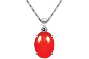 LMDPRAJAPATIS Natural red Coral Moonga Pendant Locket 925 Sterling Silver 7.85 Carat 100% Original AAA Quality Gemstone
