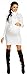 Zeta Ville Women's Maternity Warm Knit Pullover Jumper Dress Rolled Neck - 456c (White, ONE SIZE UK 8/10/12)
