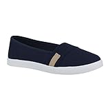  Elara Damen Ballerina Flache Bequeme Slipper chunkyrayan CL33310 Navy-38