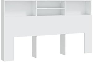 vidaXL Testiera con Contenitore Bianco 180x19x103,5 cm