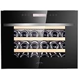 Cantinetta frigo LuzVini LV22. Cantinetta vino da incasso 1 zona di temperatura. Porta in vetro, cantinetta vino bizona, 22 b