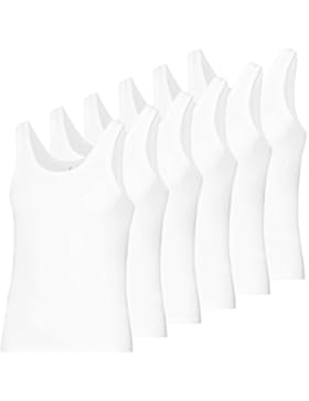 ESGE Herren Unterhemden, 100% Baumwolle, Feinripp, weiss, 6 Stück