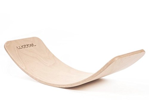 Preisvergleich Produktbild Wobbel Balanceboard transparent lackiert ohne Filz yogaboard