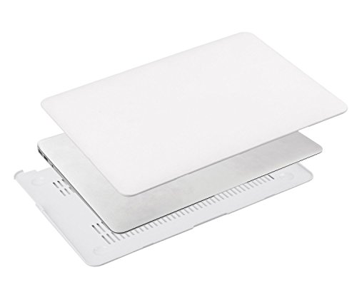 MOSISO Ultra Slim Plastik Hartschale Schutzhülle Snap Case für MacBook Air 13 Zoll (A1466 / A1369), Weiß - 5