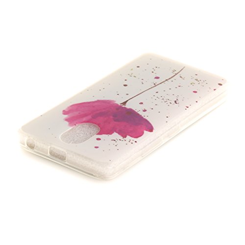 Cozy Hut Lederhülle / Ledertasche / Hülle / Case / Cover / Etui / Tasche Bunte Muster Weich TPU Handy Hülle für Lenovo Vibe P1M,Ultra Slim Dünn Silikon TPU Transparent für Lenovo Vibe P1M Hülle , Premium Handy Tasche Schutz Hülle Case Cover Etui Strass Schutz schutzhülle Bumper Schale Silicone für Lenovo Vibe P1M – Purple Orchid - 4