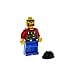 Produktbild 1 x Lego System Figur Rock Raiders Mann Bandit Torso rot Bedruckt mit Weste grün Arm rot Hand gelb Beine Hose blau Arbeiter Helm schwarz Set 4990 4920 4930 rck002