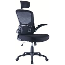 Sedia Da Ufficio Ergonomica CYKOV – Schienale Alto, Braccioli Ribaltabili, Reclinabile 90-135°, Regolazione Altezza 10,2 Cm, Garanzia 5 Anni