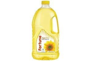 Fortune Refined Sunflower Oil, Light & Healthy Cooking Oil Rich in Vitamin E, 1.5L