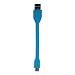 Produktbild Silikon biegsam unzerbrechlich und robuste Micro-USB-Anschluss/Ladegerät (blau)