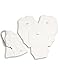 The Essential One - Pack of 3 White Long sleeve Baby Bodysuits / Vests ESS25