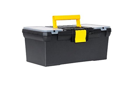 Stanley Werkzeugbox Classic Line mit Organizer, 39.4 x 22.2 x 16.2 cm, Kunststoff-Schließe, Vorhängeschloss-Öse 1-93-335