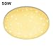 Produktbild VGO® 50W LED Deckenleuchte Warmweiß Rund Deckenlampe Sternenhimmel Wand-Deckenleuchte Panel Lampe 4750lm Badlampe