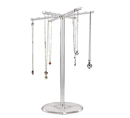 Estellani® hoher Schmuckständer „Karussell“ Höhe47cm, Schmuckhalter, Kettenständer, Jewelry Display, Schmuckaufbewahrung, Kettenaufbewahrung, Schmuckdisplay, Armbandhalter, Collierständer