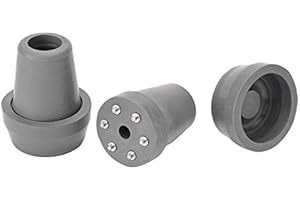 STOCK-FACHMANN Krückenkapsel mit Spikes und Schutzkappe Stockkapsel Stockspitze für Gehstock Trekkingstock