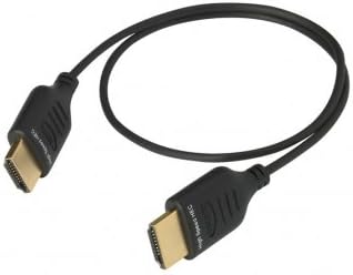 1m Real Cable Nanotech HD-E-NANO Ultra Thin, slim and flexible HDMI Cable lead with small size plugs - FOR 1080p, ARC, ETHERNET, 3D, ULTRA HIGH SPEED, 4K, DTS, DOLBY DIGITAL, Ideal for SOUNDBARS, SKY HD, PS3, PS4, BLU-RAY PLAYERS, DVD, PLASMA and LCD LED TV HD-E-NANO/1M00. The Thinnest HDMI cables in the World.