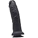 Produktbild Dildo Simulation Penis Saugnapf Weiche 11,22 Zoll Gefälschte Penis Weibliche Masturbation Massage Stick Sex Toys Erwachsene Produkte Silikon Dildos Sexspielzeug (Farbe : Schwarz)