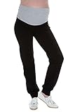 My Tummy Maternity Pants Sports Fitness Relaxed Jogging Joga Grey Panel
