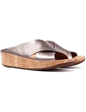 Fitflop Kys Slide Damen Sandalen Metallisch