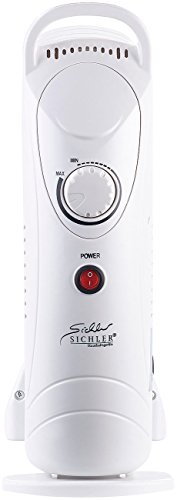 Sichler Haushaltsgeräte Mobile 600-Watt-Elektroheizung / Öl-Radiator-Heizkörper - 4