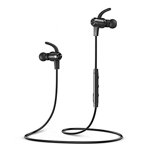 Price comparison product image VAVA Bluetooth Headphones,  MOOV 28 Wireless Eadphones with 9 Hrs Playtime In Ear Earbuds for Running (IPX6 Splashproof,  aptX Stereo,  Magnetic Aluminum Design