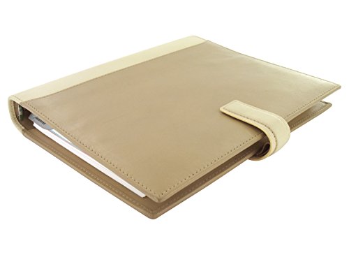 Filofax A5 Vanilla Cream Luxury Nappa Leather Organizer Diary 025158