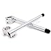 Produktbild Motorrad Clip On 7/8 Zoll CNC-Lenker 31/32/33/35/37/39/41/50/51 mm Gabelrohr (51 mm, Silber)