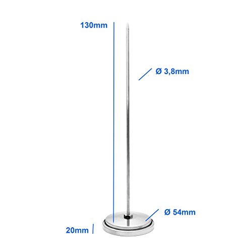 Edelstahl Friteusen – Öl – Fett Thermometer 300 °C . Bimetall und Analog . Mit Clip Halterung - 4