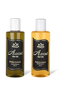AUDORA MAXI COMBO-1 - Controls Hair Fall - Boosts Hair Growth - Anti-Dandruff - Lice Removal Hair Oil (400ml)