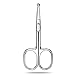 Chooling Facial Hair Scissors (Made of Forged & Polished Stainless Steel) - Safety Hair Scissors for Eyebrows, Eyelashes, Nose hair, Ear hair, moustache and beard