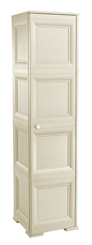 Tontarelli Omnimodus Colonnina 4 Moduli Ante Lisce, Angora, 43x40x164 cm