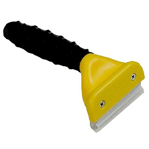 Preisvergleich Produktbild Tping Haustier Hunde Deshedding Pflegewerkzeug Unterfellbürste Hundekamm Hundebürste Katzenbürste mit Edelstahl Blatt Größe L Gelb