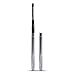 Nanshy Lip Makeup Brush with Lid better than Retractable use for Lipstick Liner Gloss (Black Handle, Chrome Silver Cap) Vegan Cruelty-Free