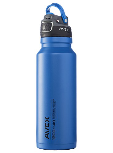 Avex Freeflow Edelstahl Autoseal Wasser Flasche - 2