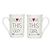 Produktbild Kaffee-Tassen-Set I Love This Girl & I Love This Guy aus Porzellan - Paar-Tassen - Partnertassen/Geschenk-Idee Hochzeit Geburtstag Valentins-Tag/Hochzeits-Geschenk Liebe