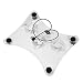 Produktbild Mouchao 3 Fan USB Clear Notebook Kühlerständer Led Computer Laptop Cooling Pad Kühler Klar