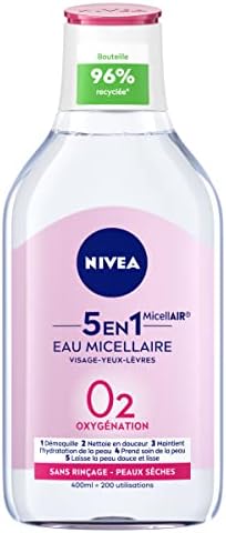NIVEA - Acqua Micellare Morbidezza - Efficacia Waterproof - Viso, Occhi, Labbra - Pulisce e rimuove il trucco - Pelle morbida, liscia e idratata - Micelle, Amminoacidi e Mandorla Dolce - Pelle secca