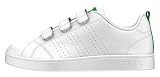 Cómodo forro textil. adidas AW4880 , Zapatillas de Deporte Unisex niño, Blanco/Verde, 29 EU