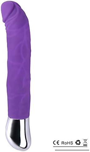 AlonaMagic Classic 10 Vibration Modes Rechargeable Lifelike Body Massager, Flexible，Silent &amp; Waterproof (purple)