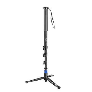 DIGITEK DPMP 172B Professional Monopod With Tripod Support Base | Ultra Portable & Heavy Duty Design | For DSLR & Video Cameras |Maximum Operating Height: 5.57 Feet| Maximum Load Upto: 10 kgs (Black) (DPMP 172B)