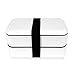 Produktbild SEBOM Bento Box Lunchbox, Microwavable 2 Layers Japanese Bento with 2 Compartments Durable Microwave Safe Lunch Box