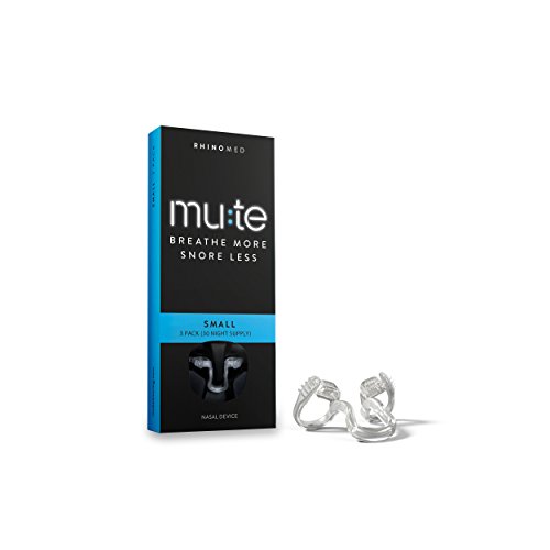 Rhinomed Mute Dilator Nasal para los Ronquidos reducción - EN-MUTE10SML-XX, Paquete de 3 - pequeño