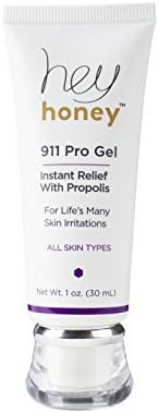 Hey Honey, 911 Pro Gel, Instant Relief With Propolis. Multi purpose Propolis gel designed to treat compromised skin at an accelerated rate.1 oz