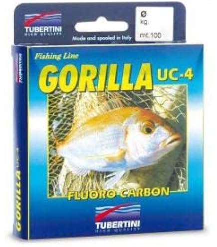 Tubertini Gorilla UC-4 Fluorocarbono 0,20 mm – 100 m, Línea de Pesca