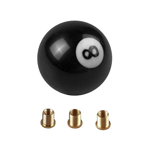 Preisvergleich Produktbild Merssavo Schaltknauf-Universal-Autoknöpfe 8-Zahlen-Billard-Handschaltautomatik (Schwarz)