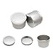 Produktbild BESTONZON 5 Stücke Runde metalldose mit Deckel Süßigkeiten dose Lagerung Dosen Tee Vorratsbehälter Kaffeedose - 8x5,2 cm (Silber)